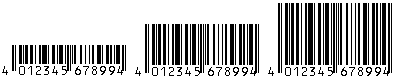  Barcode EAN, Code 39, Code 128, PDF 417, Datamatrix, Maxicode, Aztec