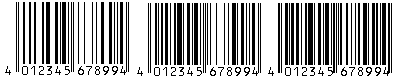  Barcode EAN, Code 39, Code 128, PDF 417, Datamatrix, Maxicode, Aztec