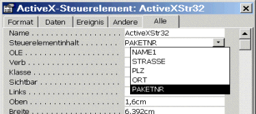 Barcode EAN, Code 39, Code 128, PDF 417, Datamatrix, Maxicode, Aztec