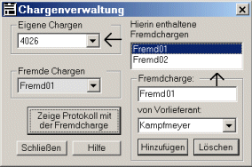 Chargenverwaltung