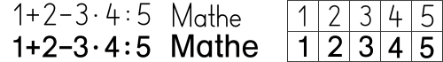 Matheschriftarten