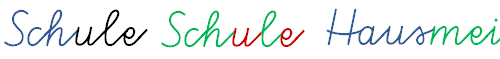 Farbige Buchstaben
