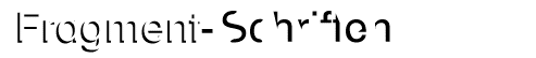 Fragment
                      Schulschriften